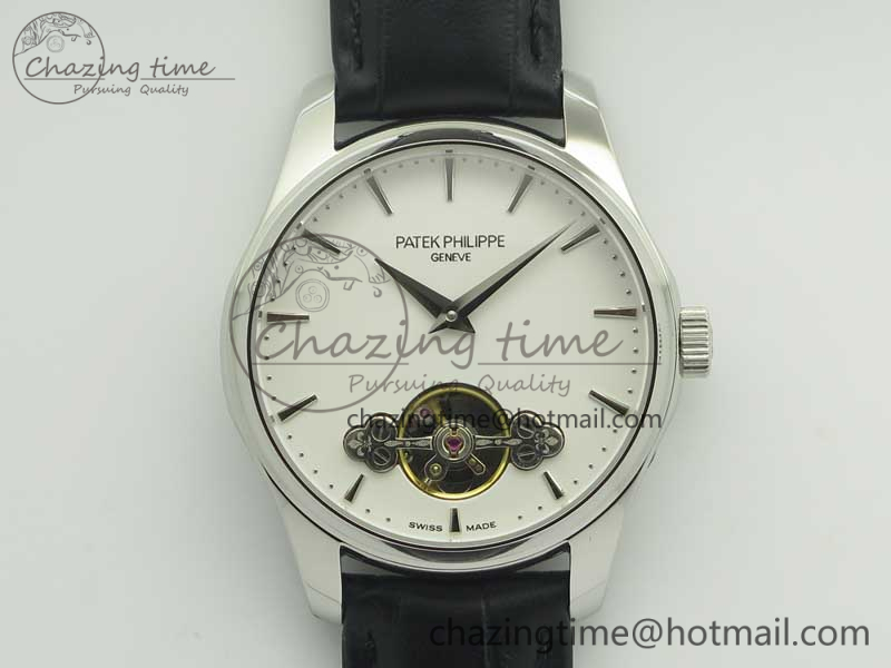 Classic The Erotic Timepiece White Dial SS Markers on Black Leather Strap A23J