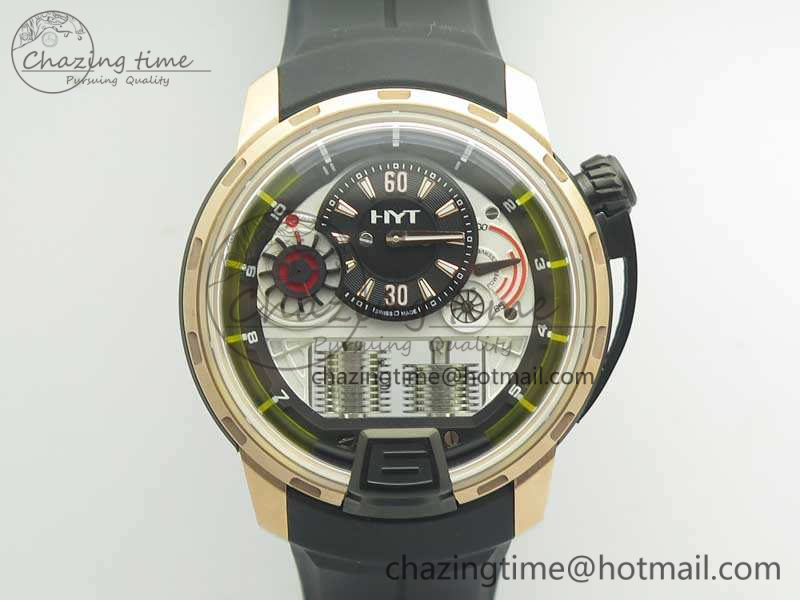 HTY-RG-DLC-CYF-White-Dial-Black-Crown-On-Black-Rubber-Strap-Asian-Movement-HTY-Cal