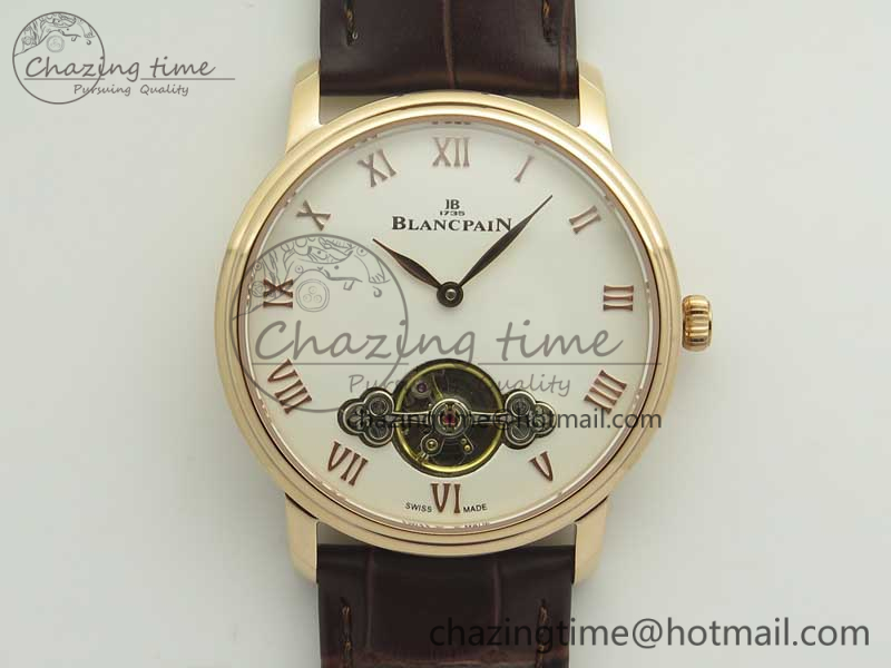 Le Brassus Carrousel Erotic Timepiece RG White Dial on Brown Leather Strap A23J