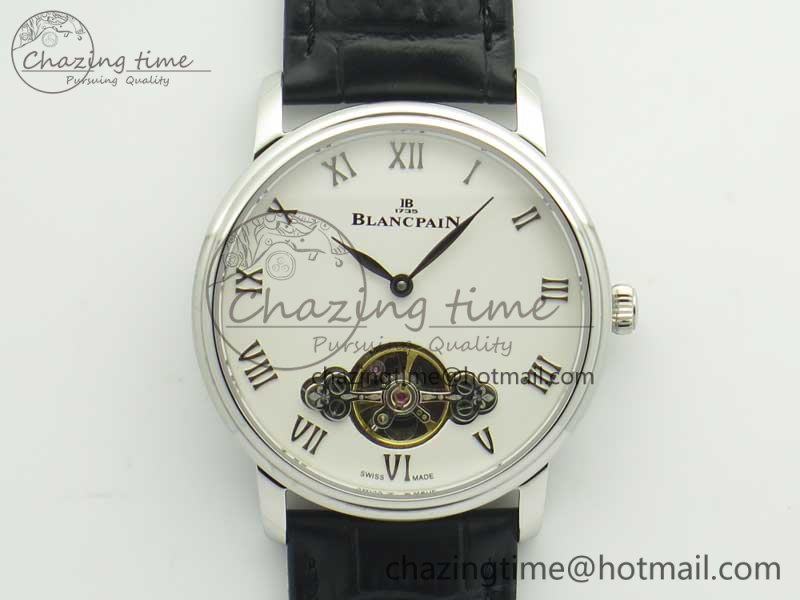 Le Brassus Carrousel Erotic Timepiece SS White Dial on Black Leather Strap A23J