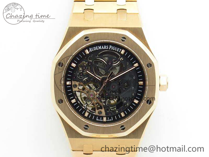 Royal-Oak-41mm-Double-Balance-Wheel-Openworked-15407-RG-JF-1-1-Best-Edition-On-RG-Bracelet-A3132-2
