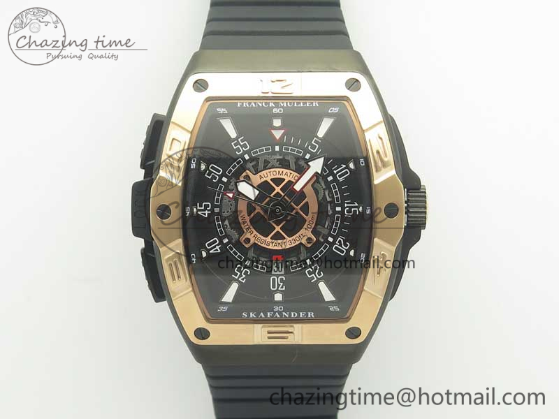 Skafander RG Black On Black Rubber Strap MIYOTA 8215