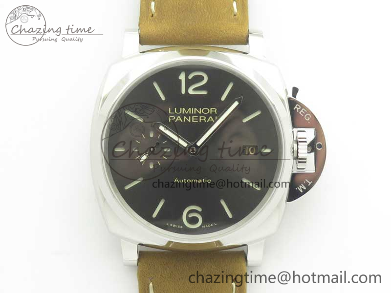PAM904 Luminor Due VSF Best Edition Gray Dial on Brown Asso Strap AXXXIV