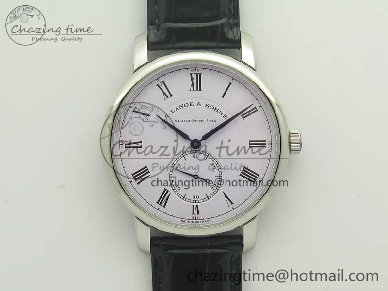 Classic Regulator SS MK Best Edition White Dial Roman Markers on Black Leather Strap A23J-9