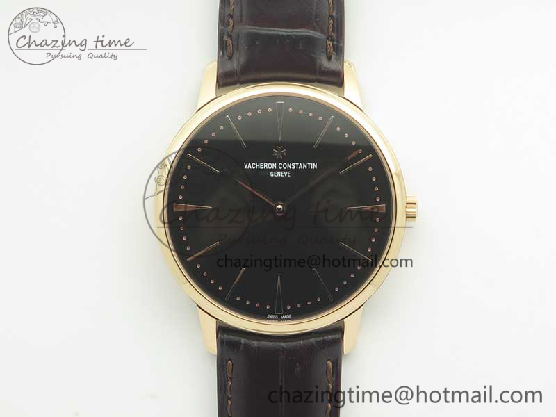 Patrimony 81180 RG MKF 1-1 Best Edition Black Dial on Brown Leather MIYOTA 9039