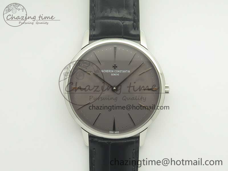 Patrimony 81180 SS MKF 1-1 Best Edition Gray Dial on Black Leather MIYOTA 9039