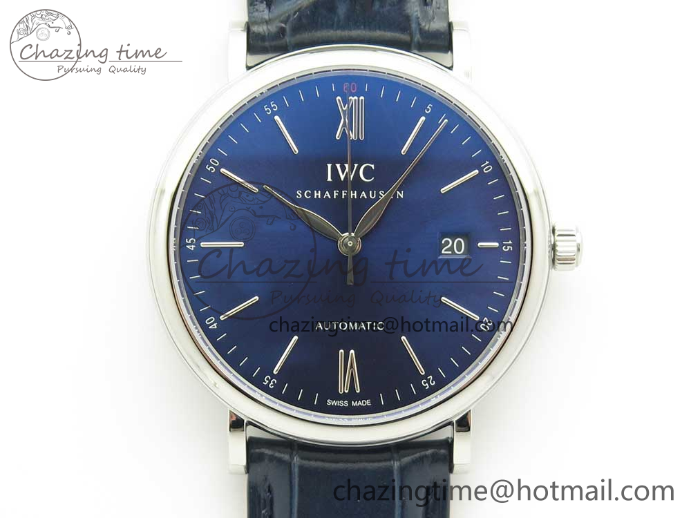Portofino Automatic SS FKF 1-1 Best Edition Blue Dial on Blue Leather Strap A2892